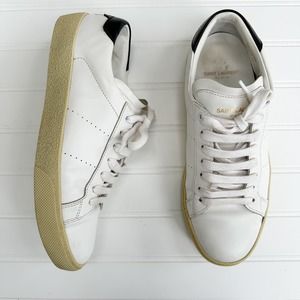 Saint Laurent White and Black Sneakers